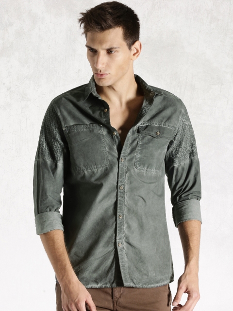 

RDSTR Grey Washed Casual Shirt