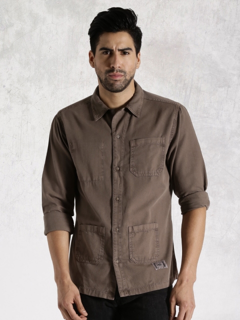 

RDSTR Taupe Casual Shirt