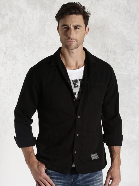 

RDSTR Men Black Casual Shirt