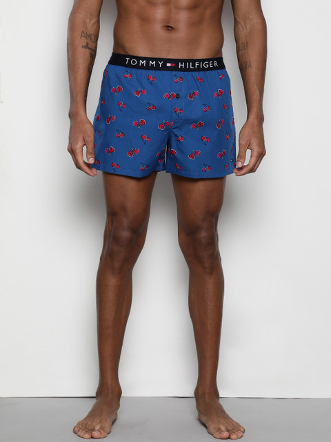 

Tommy Hilfiger Men Blue Printed Pure Cotton Boxer A9AB2120