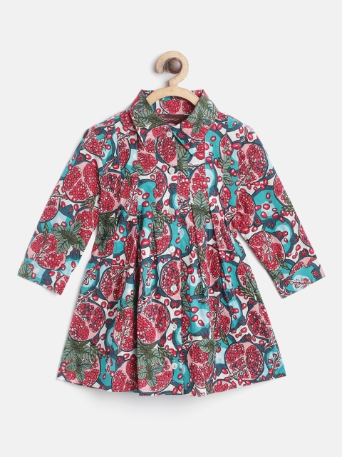 

Sangria Girls Red & Green Pomegranate Print Regular Fit Casual Shirt