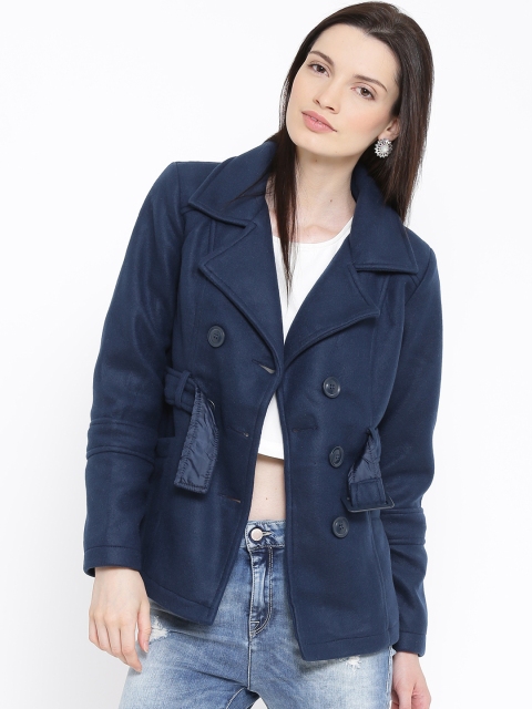 

People Navy Coat, Navy blue
