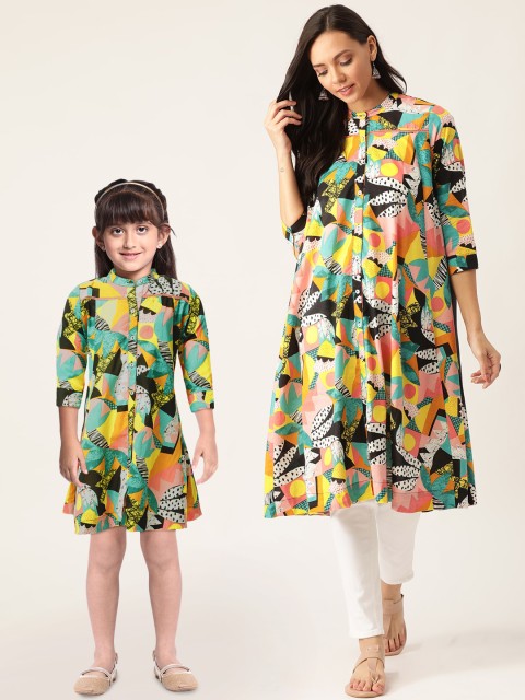 

Sangria Women Mulitcoloured Printed A-Line Tunic, Multi