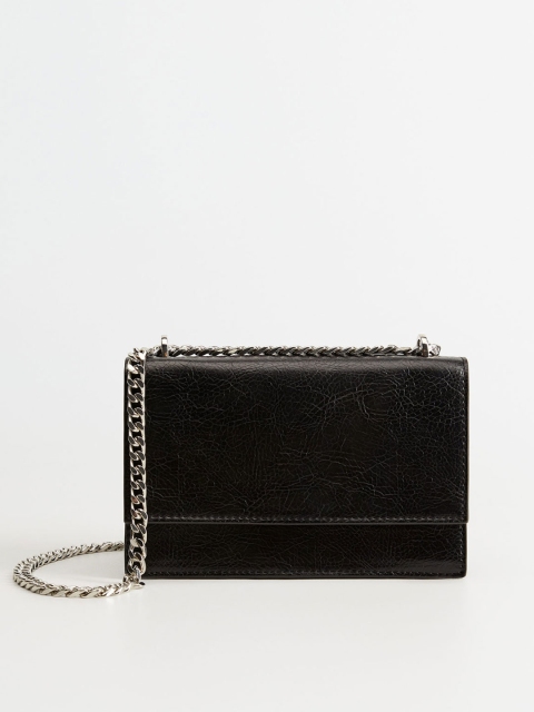 

MANGO Black Solid Shoulder Bag