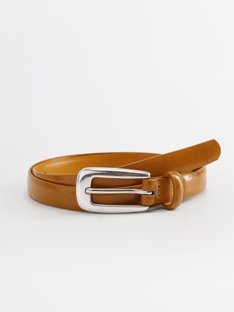 

MANGO Women Tan Brown Solid Belt