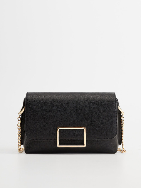 

MANGO Black Solid Sling Bag