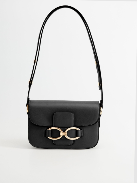 

MANGO Black Solid Sling Bag