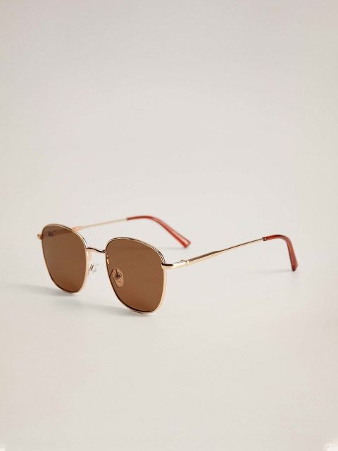 

MANGO Women Square Sunglasses 67014388-32, Brown