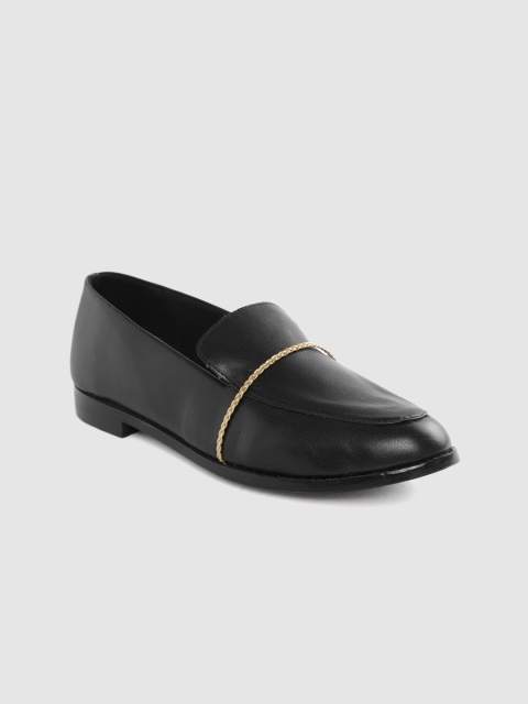 

her by invictus Women Black Solid Loafers