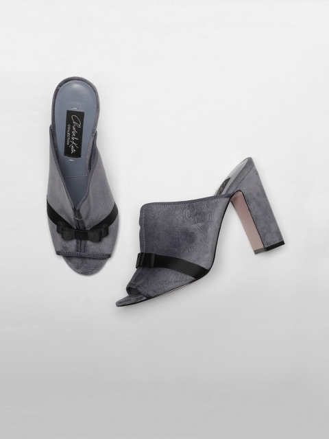 

CHARLES & KEITH Women Blue Solid Mules