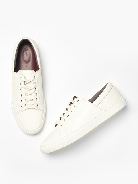 

CHARLES & KEITH Women White Sneakers