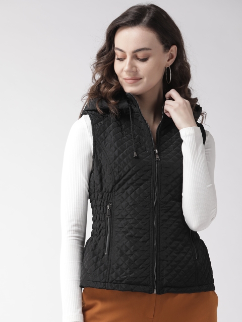 

Xpose Women Black Solid Lightweight Quilted Jacket