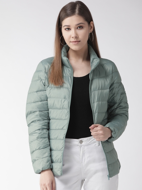 

Xpose Women Green Solid Lightweight Puffer Jacket
