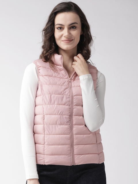 

Xpose Women Pink Solid Lightweight Puffer Jacket