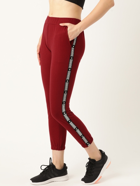 

DressBerry Women Maroon Solid Cropped Joggers