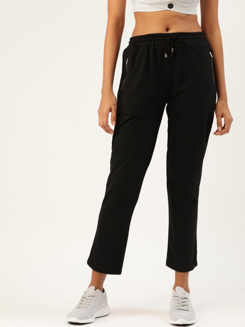 

DressBerry Women Black Solid Cropped Track Pants