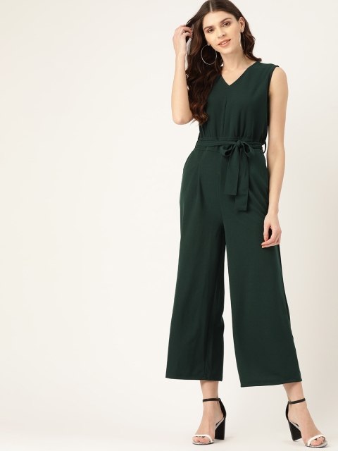 

DressBerry Women Green Solid Basic Jumpsuit