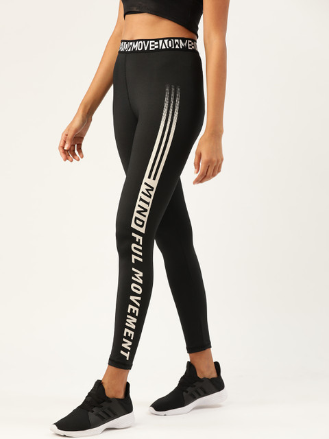 

DressBerry Women Black Printed Detail Tights