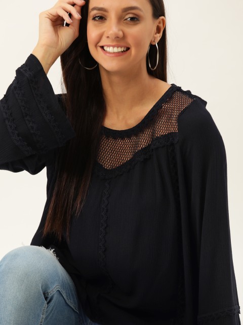 

DressBerry Women Black Solid Top
