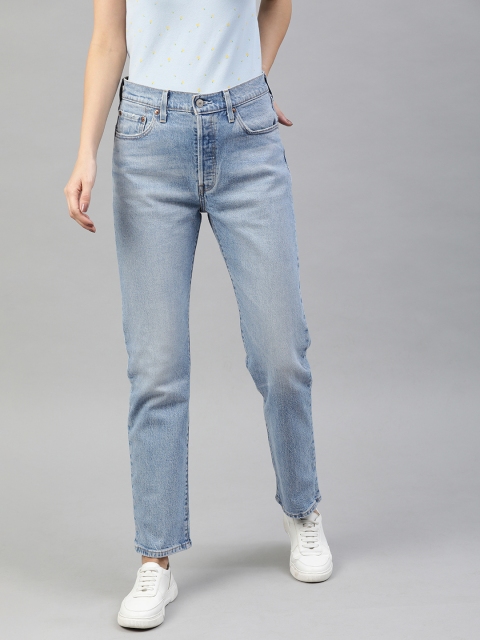 

Levis Women Blue Straight Fit High-Rise Clean Look Jeans