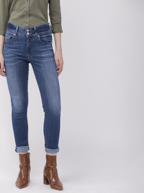 

Levis Women Blue 721 Skinny Fit High-Rise Clean Look Stretchable Jeans