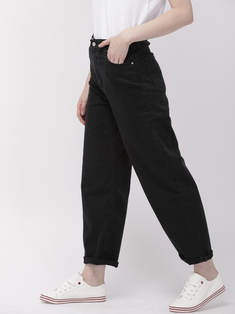 

Levis Women Black Balloon Leg Regular Fit Mid-Rise Clean Look Stretchable Jeans