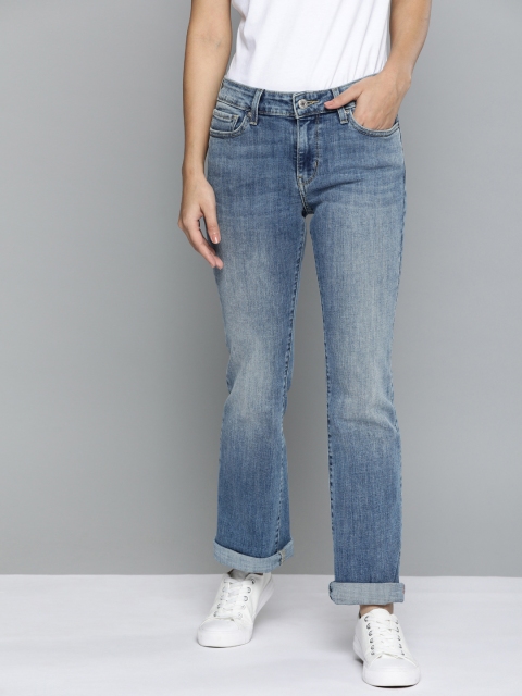 

Levis Women Blue 715 Bootcut Mid-Rise Clean Look Stretchable Jeans