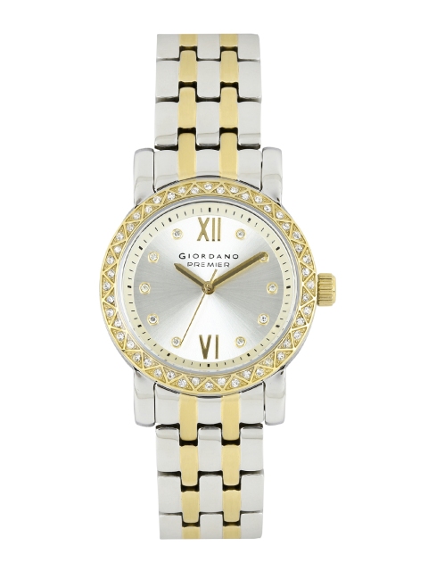 

GIORDANO Premier Women Silver-Toned Dial Watch P272-33