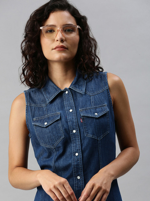 

Levis Blue Denim Shirt Dress