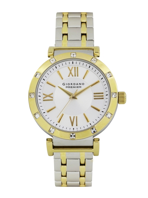 

GIORDANO Premier Women Silver-Toned Dial Watch P276-33