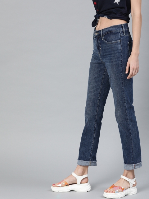 

Levis Women Blue 312 Shaping Slim Fit Mid-Rise Clean Look Waterless Stretchable Jeans