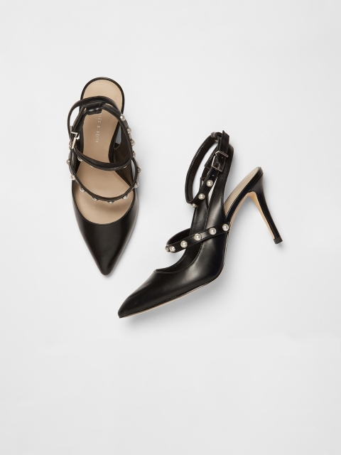 

CHARLES & KEITH Women Black Embellished Pumps