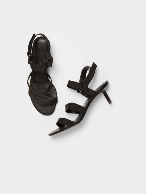 

CHARLES & KEITH Women Black Solid Heels