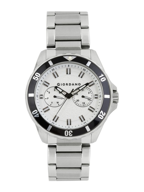 

GIORDANO Men Silver-Toned Dial Watch GX1665-22