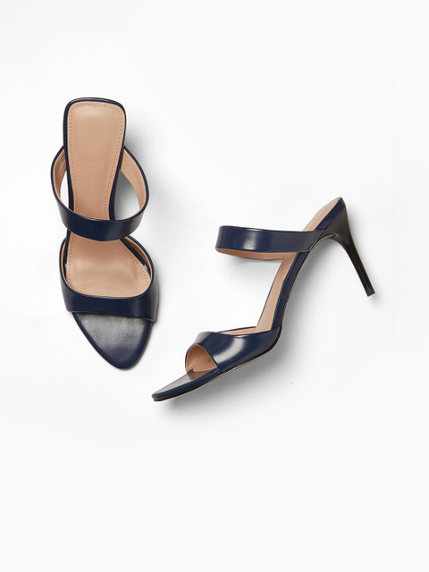 

CHARLES & KEITH Women Navy Blue Solid Heels