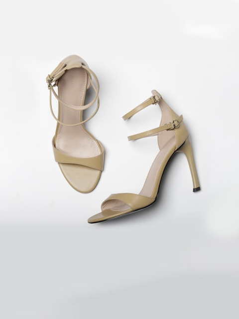 

CHARLES & KEITH Women Beige Solid Stilletos