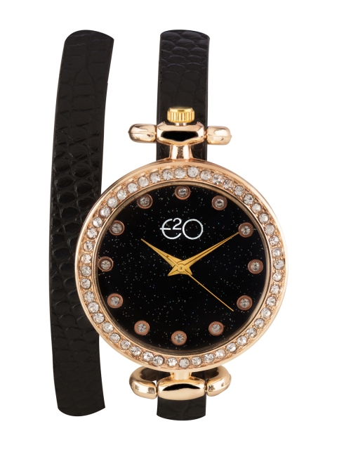 

E2O Women Black Analogue Watch