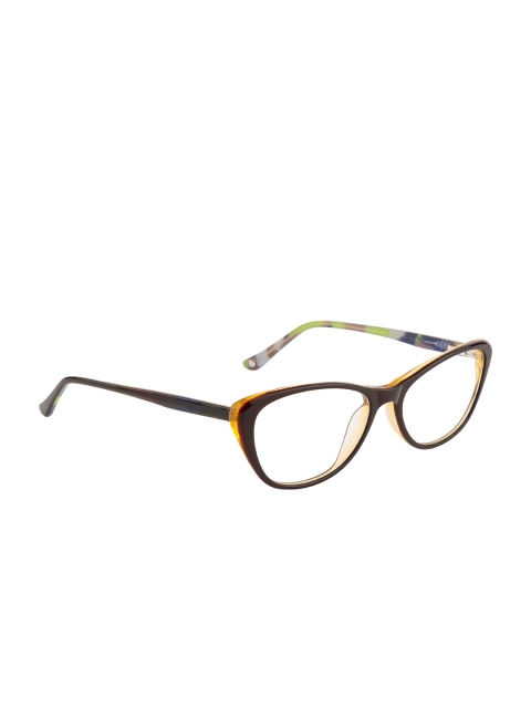 

Ted Smith Women Brown Solid Full Rim Cateye Frames TSF-159_C4
