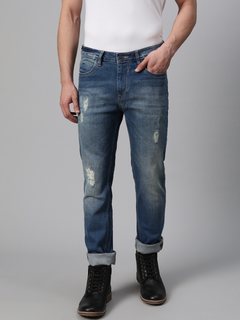 

Blackberrys Men Blue Yonk Skinny Fit Low-Rise Mildly Distressed Stretchable Jeans