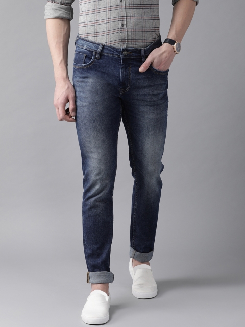 

Blackberrys Men Blue Slim Fit Low-Rise Clean Look Stretchable Jeans