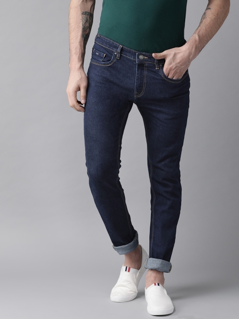 

Blackberrys Men Navy Blue Comfort Skinny Fit Low-Rise Clean Look Stretchable Jeans