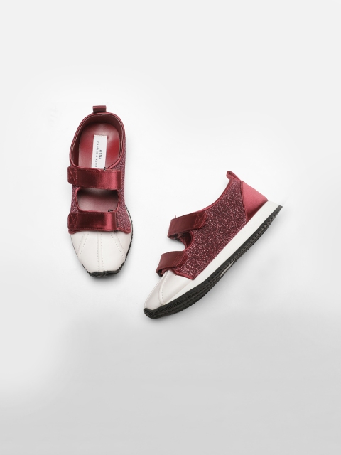 

CHARLES & KEITH Girls Red Slip-On Sneakers