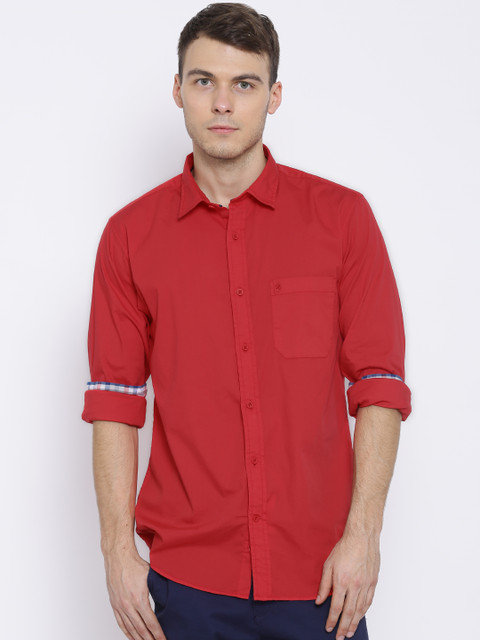 

IZOD Red Casual Shirt