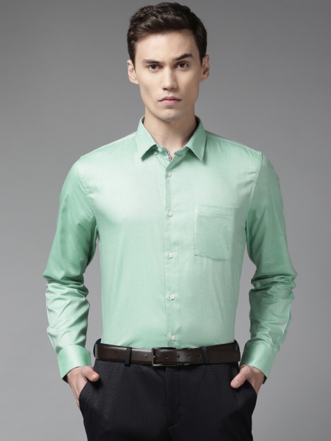 

Blackberrys Men Green Slim Fit Solid Formal Shirt