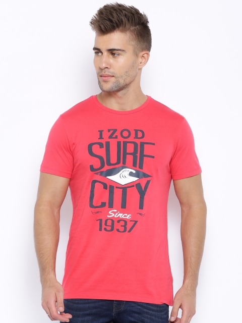 

IZOD Pink Printed T-shirt