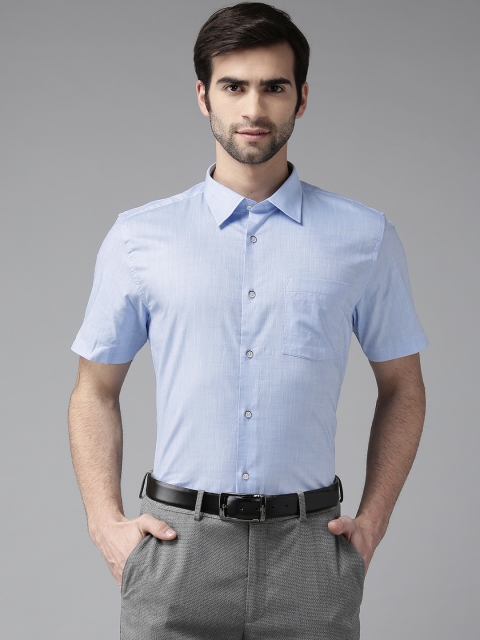 

Blackberrys Men Blue Slim Fit Solid Formal Shirt