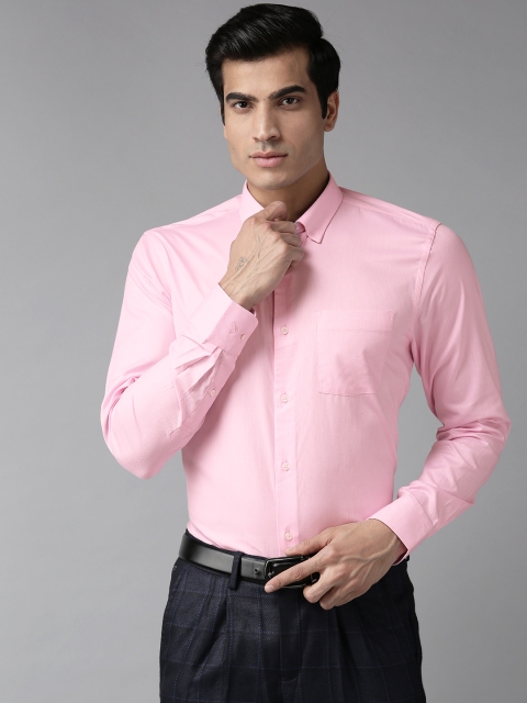 

Blackberrys Men Pink Slim Fit Solid Formal Shirt