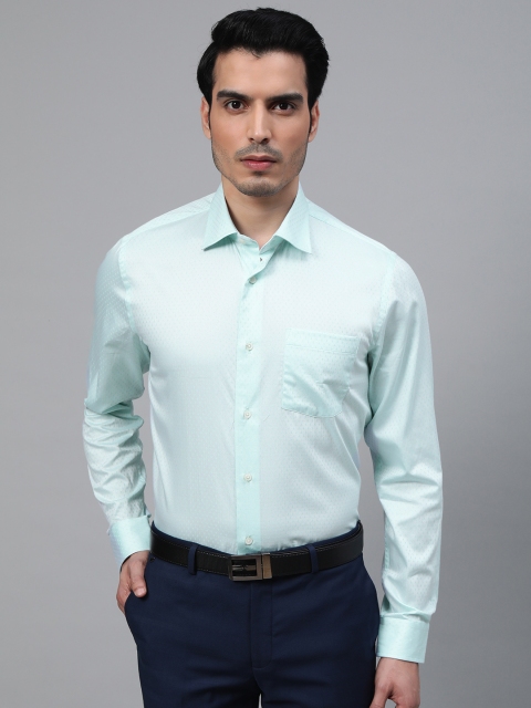 

Blackberrys Men Sea Green Smart Regular Fit Solid Formal Shirt