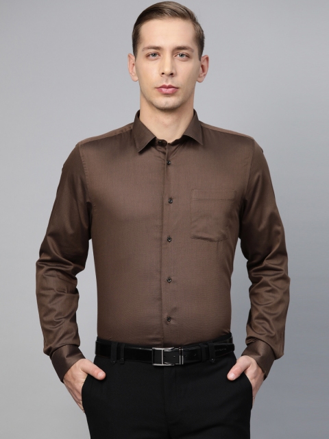 

Blackberrys Men Coffee Brown Slim Fit Solid Formal Shirt