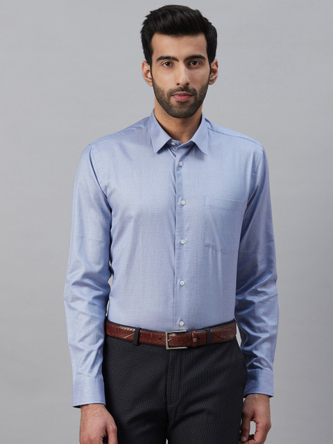 

Blackberrys Men Blue Slim Fit Solid Semiformal Shirt